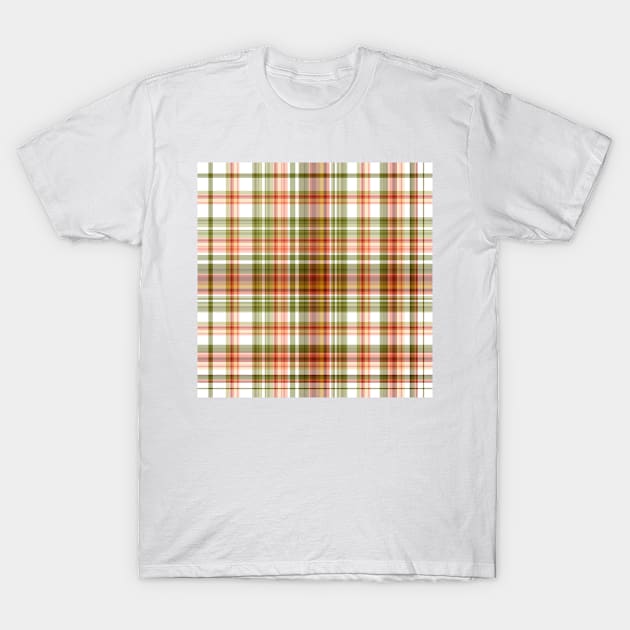 Multi Color Plaids , Tartans , Check T-Shirt by justrachna